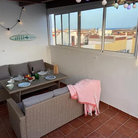 Apartamento Casa Vista, Central Rooftop Terrace Close To Beach *